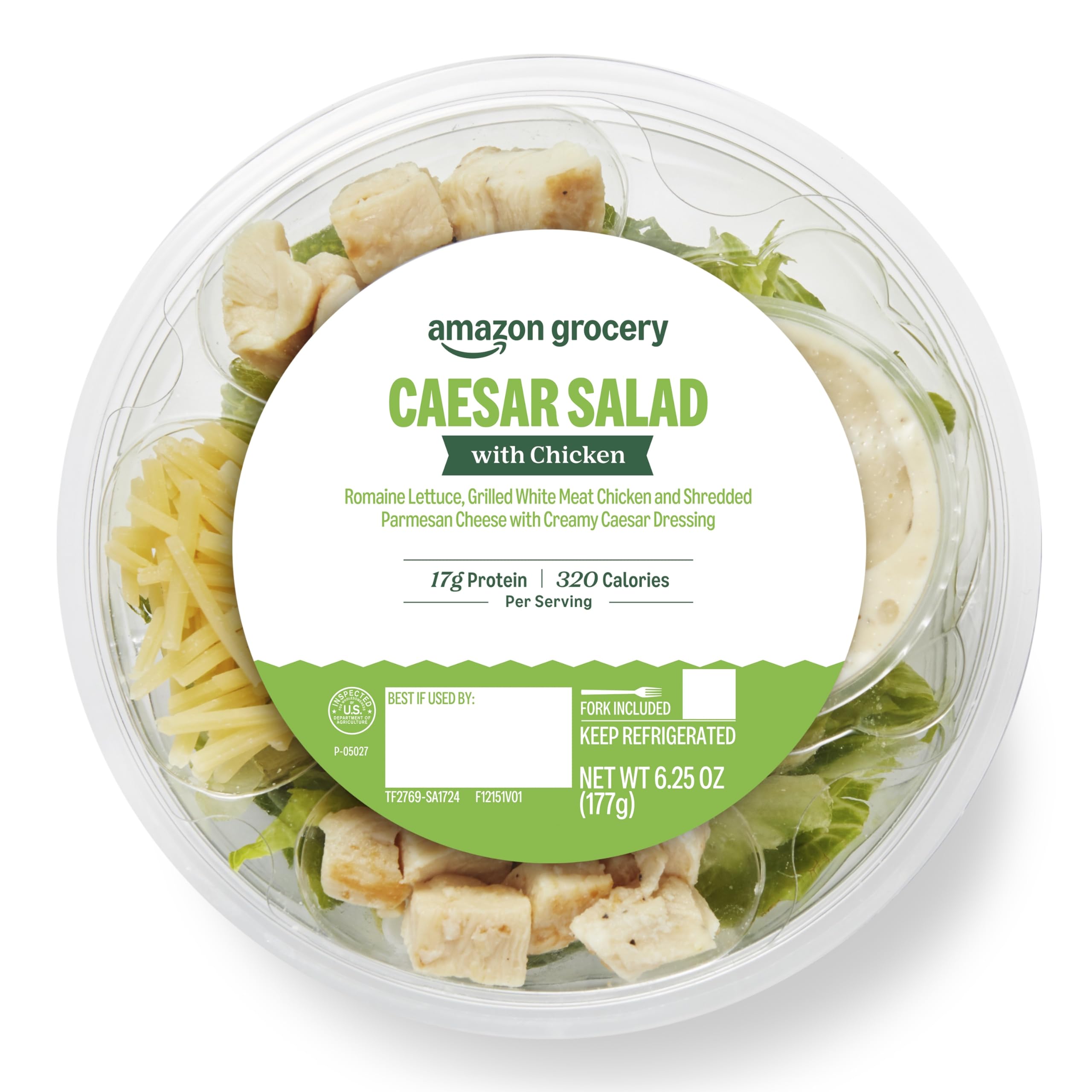 Amazon Grocery, Caesar Salad with Chicken, 6.25 Oz (Previously Amazon Fresh Bran