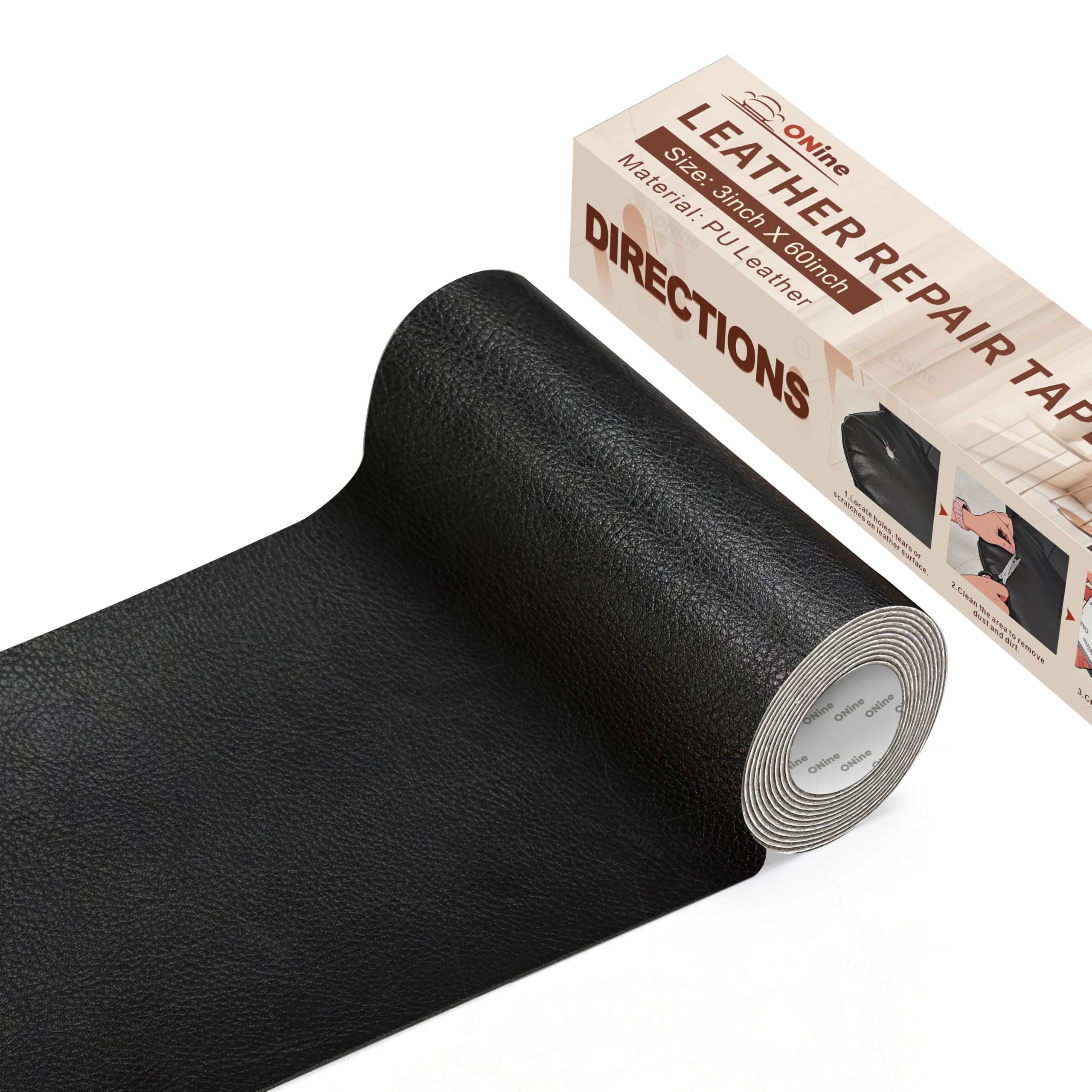ONine Leather Repair Tape,Self Adhesive Leather Repair Patch,Leather Patches for