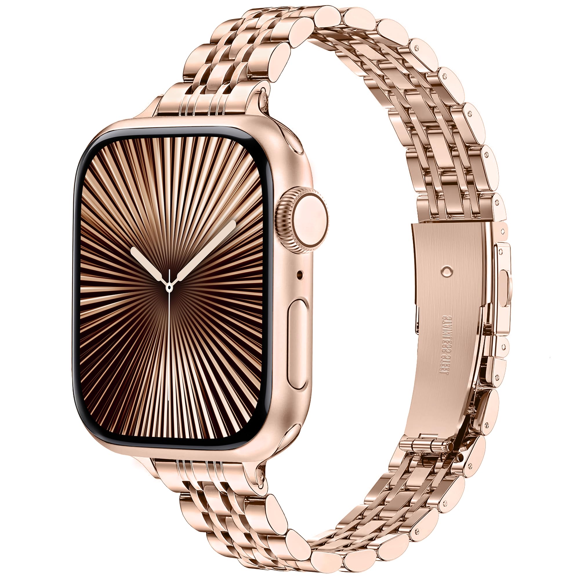 Slim Stainless Steel Strap for Apple Watch Strap 40mm 42mm 38mm 41mm 44mm 45mm 4