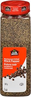 Club House Herbs & Spices, Restaurant Grind Black Pepper, 500 g | Bold Black Pepper Flavour for Seasoning, Finishing, Grilling, and Everyday Cooking