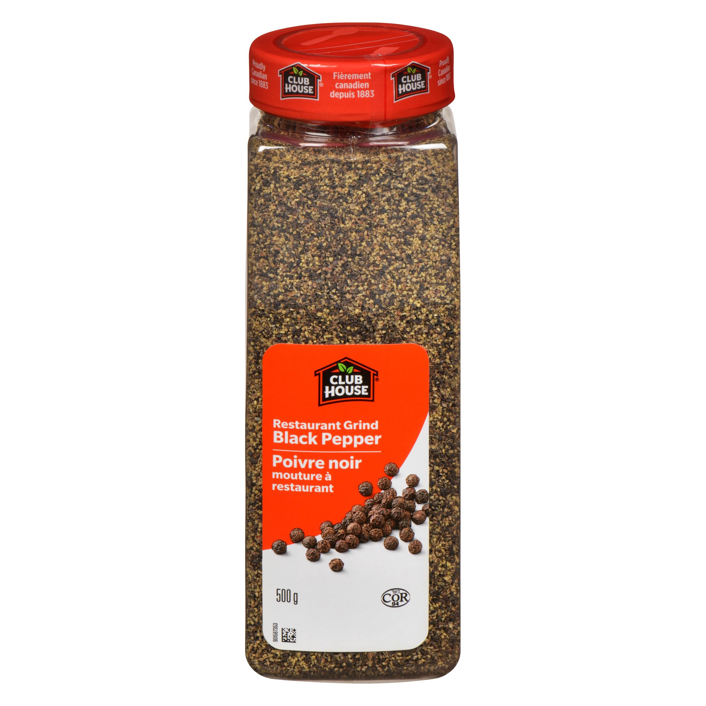 Club House Herbs & Spices, Restaurant Grind Black Pepper, 500 g | Bold Black Pep
