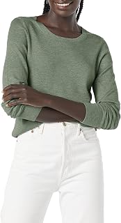 Amazon Essentials Women's Long-Sleeve Lightweight Crewneck Sweater, Flattering (Available in Plus Size)