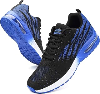 GoodValue Mens Running Shoes Breathable Air Cushion Tennis Shoes Lightweight Walking Shoes Fashion Sneakers Comfortable Mesh Sport Shoes Mens Casual Workout Athletic Training Gym Jogging Shoes