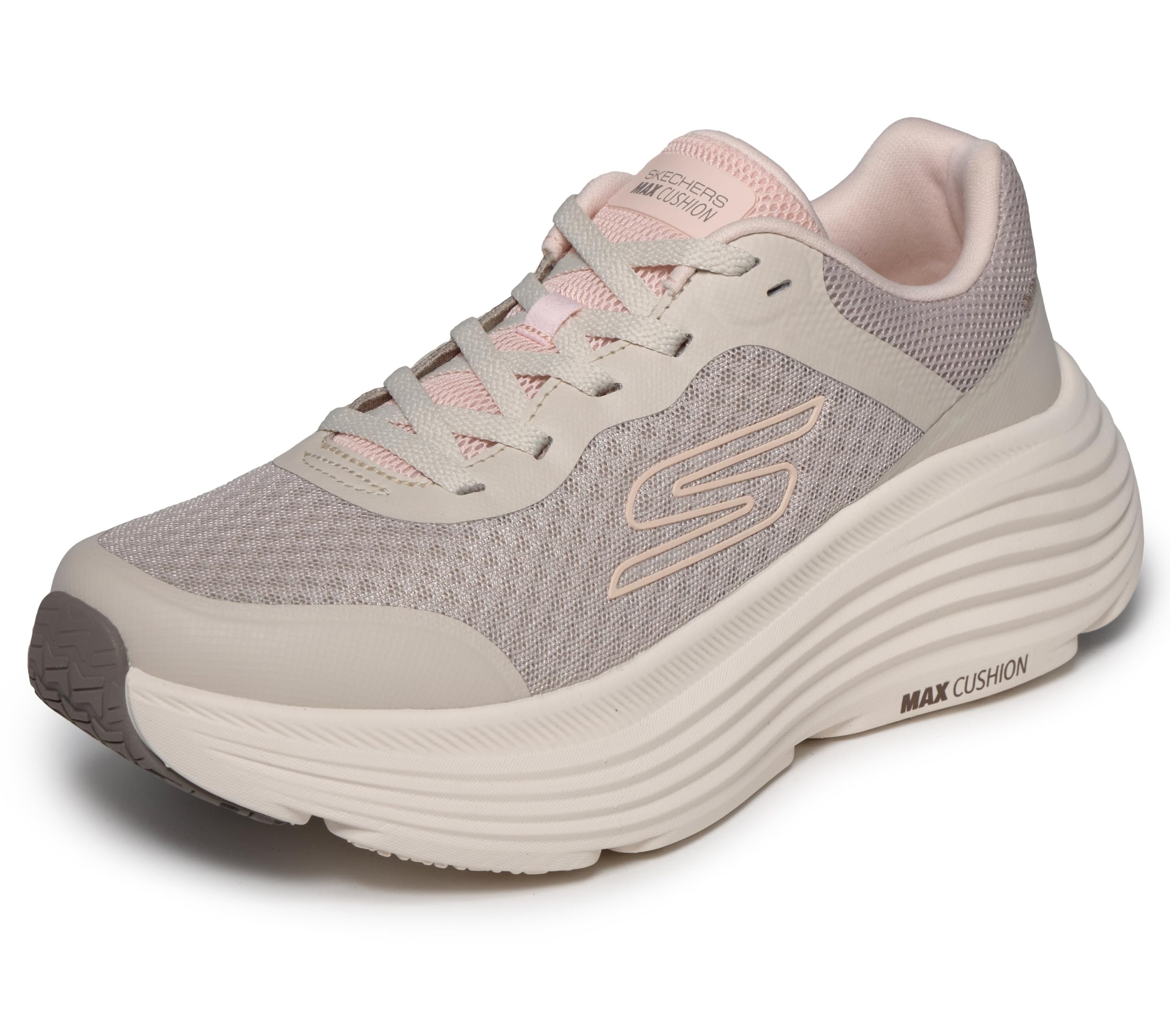Skechers MAX Cushioning Endeavour Canova Women's Shoes, Beige, 5.5 UK