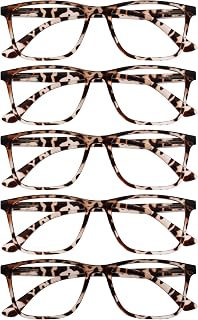 OPULIZE NYX Blue Light Blocking Reading Glasses - Rectangular Frame - UV Anti-Glare Eyewear - Improve Sleep Computer Gaming - Reduce Headaches Eyestrain Protection - Rectangular Frame - Mens Womens