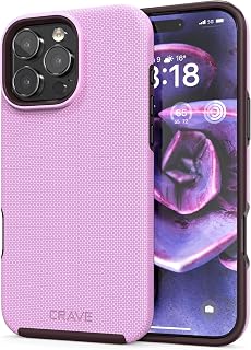 Crave Dual Guard Compatible with iPhone 16 Pro Max Case, Compatible with MagSafe Shockproof Protection Dual Layer Case for Apple iPhone 16 Pro Max (6.9") - Lilac