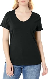 Hanes Women's Nano Premium Cotton V-Neck Tee