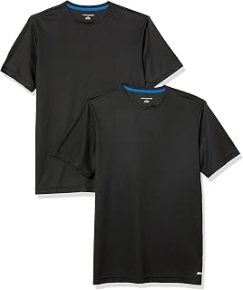 Amazon Essentials Men's Technical Moisture Wicking Athletic Running and Gym T-Shirt (Available in Plus Sizes), 2-Pack