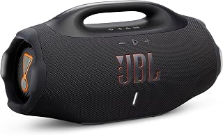 JBL Boombox 4 - Most Powerful Portable Waterproof with Massive Pro Sound, Up to 34 Hours of Playtime, & Multi-Speaker Connection by Auracast (Black)