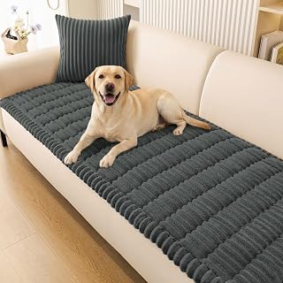 Smiry Couch Cover for Dogs, Non Slip Washable Sofa Protector for Pets | Soft Furniture Cover for Leather & Fabric Couches, Cozy Protect Against Fur, Dirt & Messes, Pet Friendly, 27.6"x59"