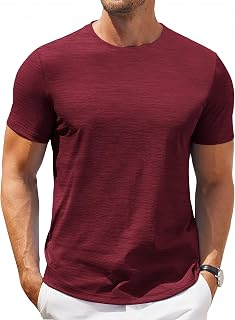 COOFANDY Men's T Shirt Short Sleeve Classic Crew Neck Shirt Casual Summer Basic Tee Shirts