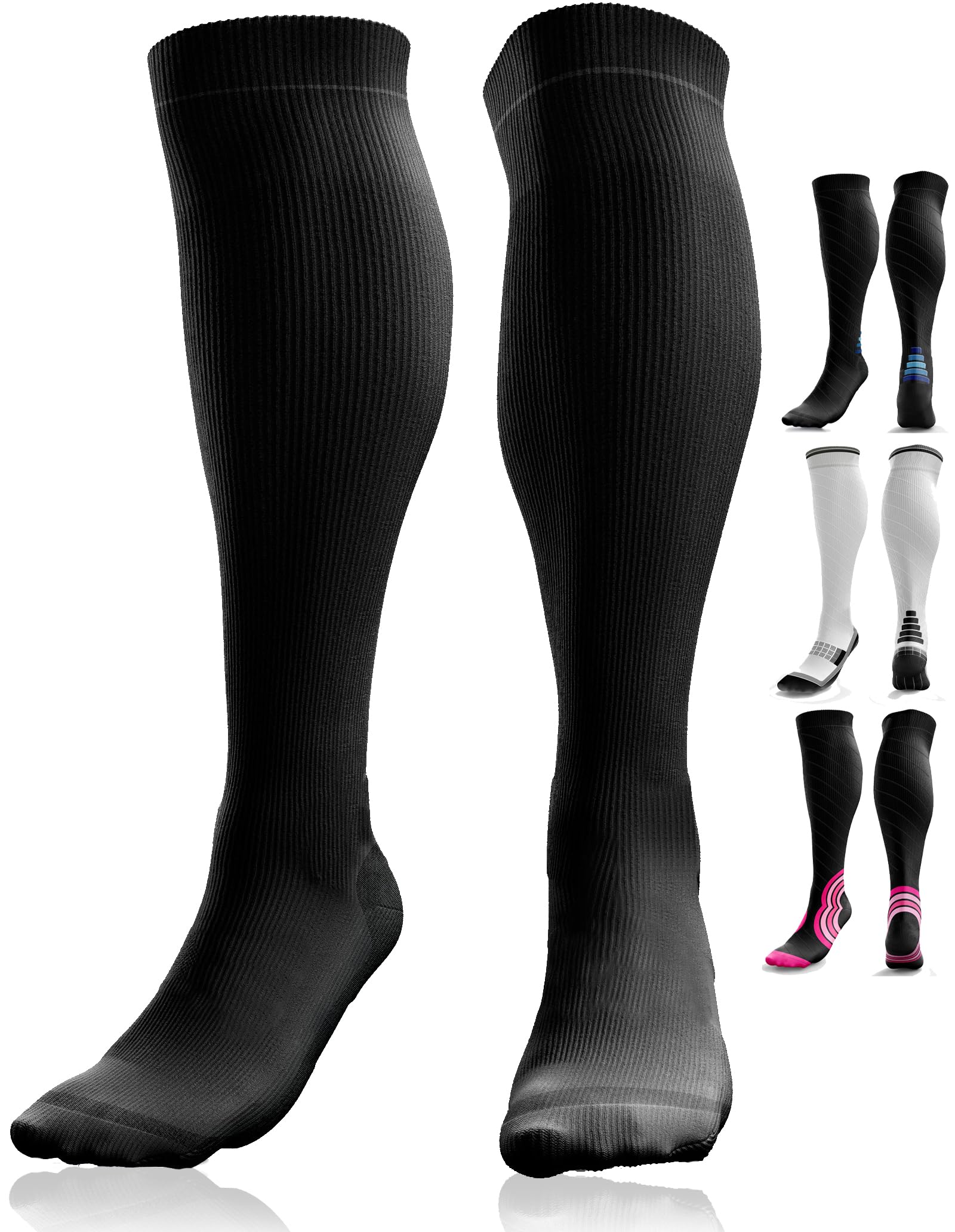 Compression stockings for men and women (20 mmHg - 30 mmHg), compression socks, 