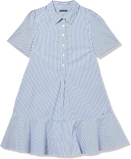 Tommy Hilfiger Women's Paisley Print Sleeveless Belted Shirt Dress Casual Dress (Pack of 1)