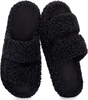 RockDove Women's Pluffie Open Toe Slippers House Shoes