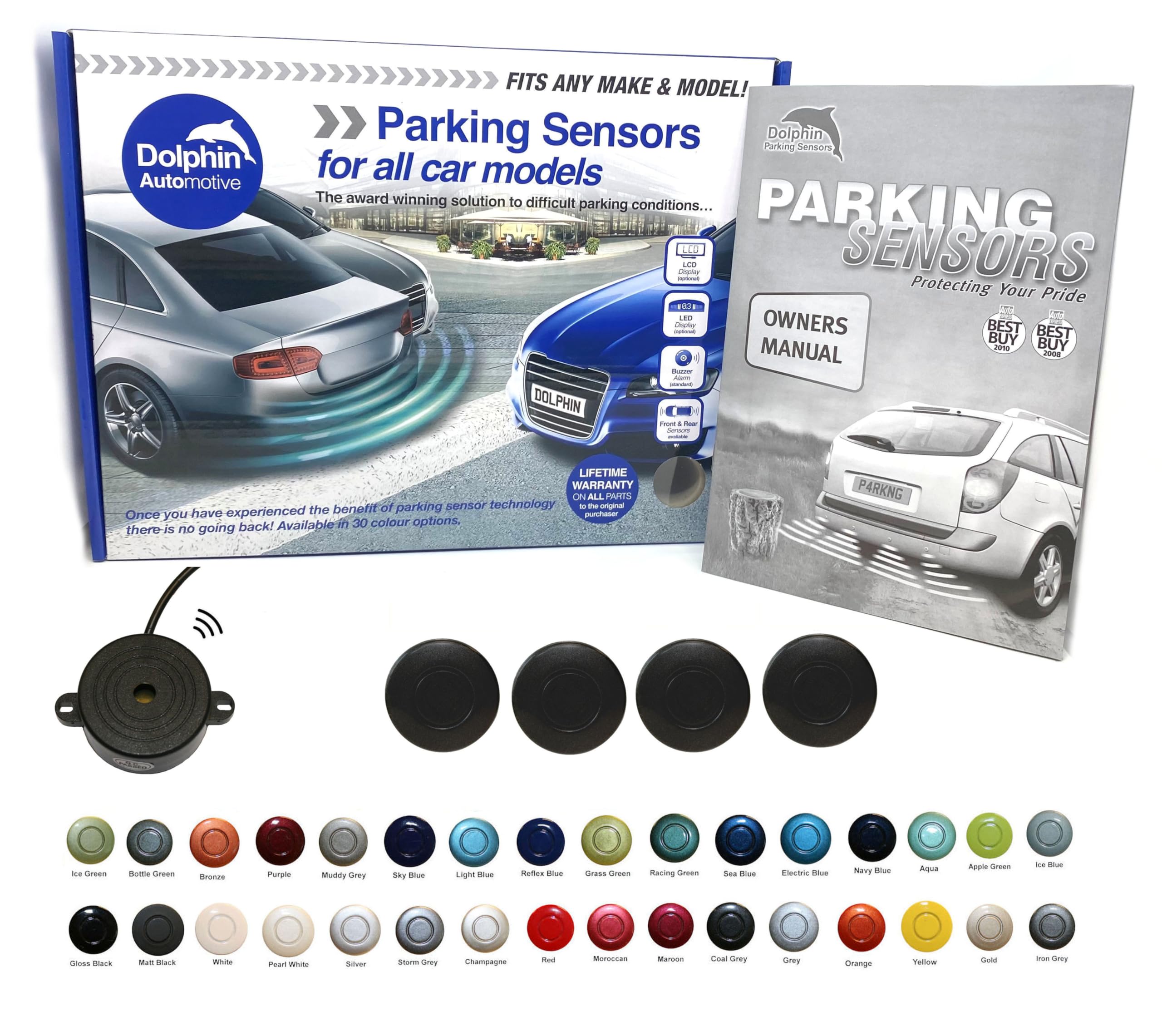 Dolphin Automotive DPS400 Reverse Parking Sensors Auto Express Award Winning In 