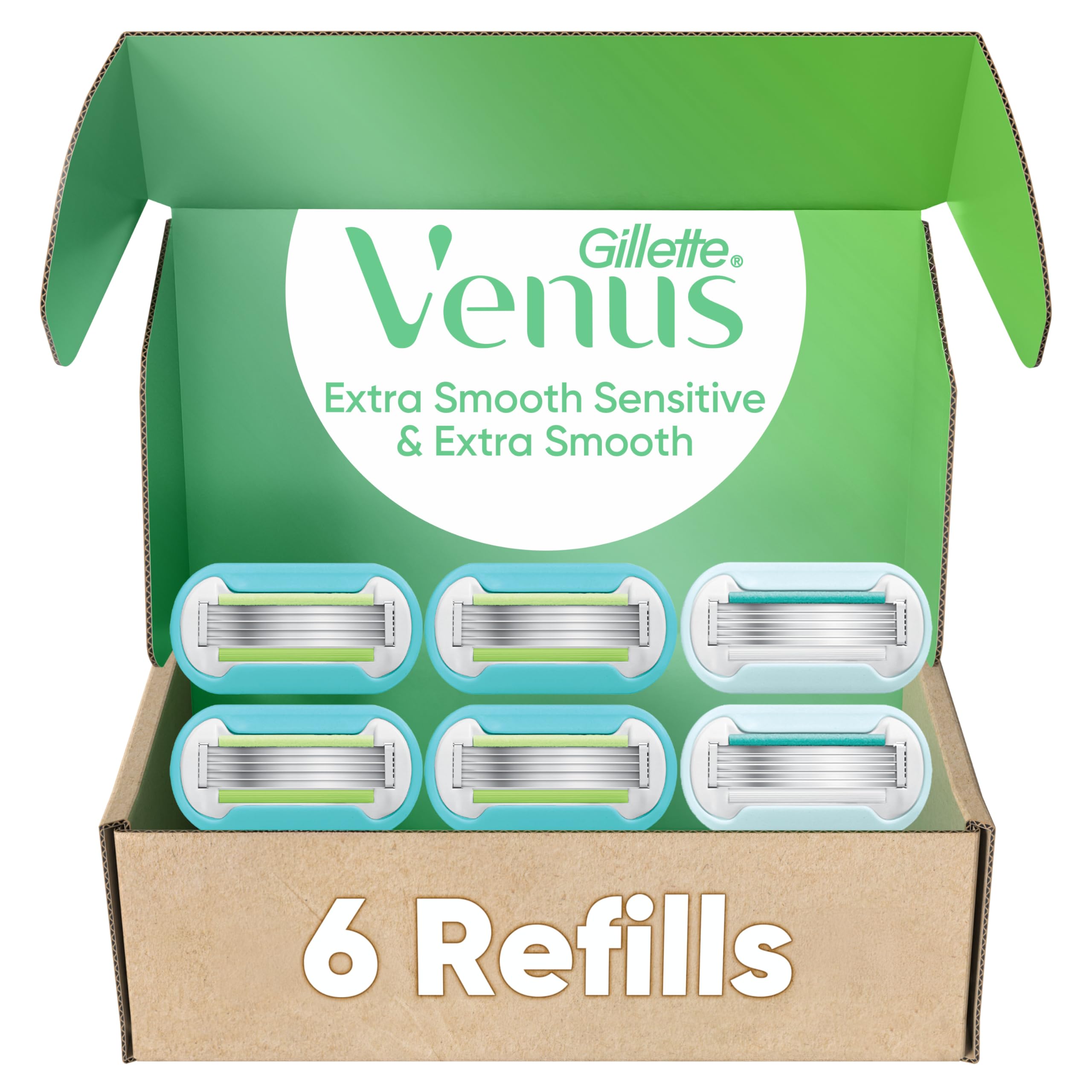Gillette Venus Extra Smooth 4 count, plus Gillette Venus Extra Smooth Sensitive 