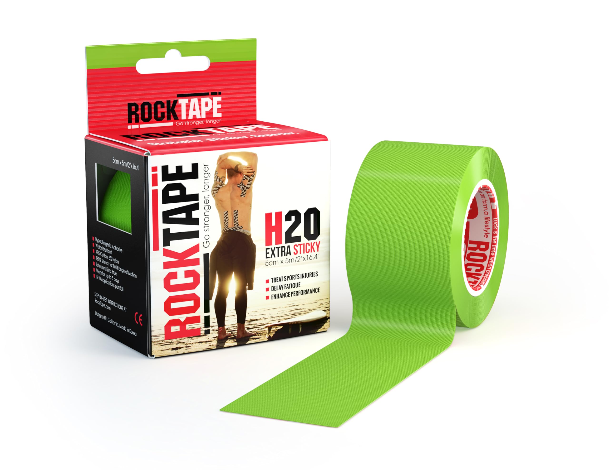 RockTape H20 Tape, Unisex Adult