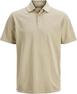 JACK & JONES Mens Paulos Tipped Pique Short Sleeve Polo