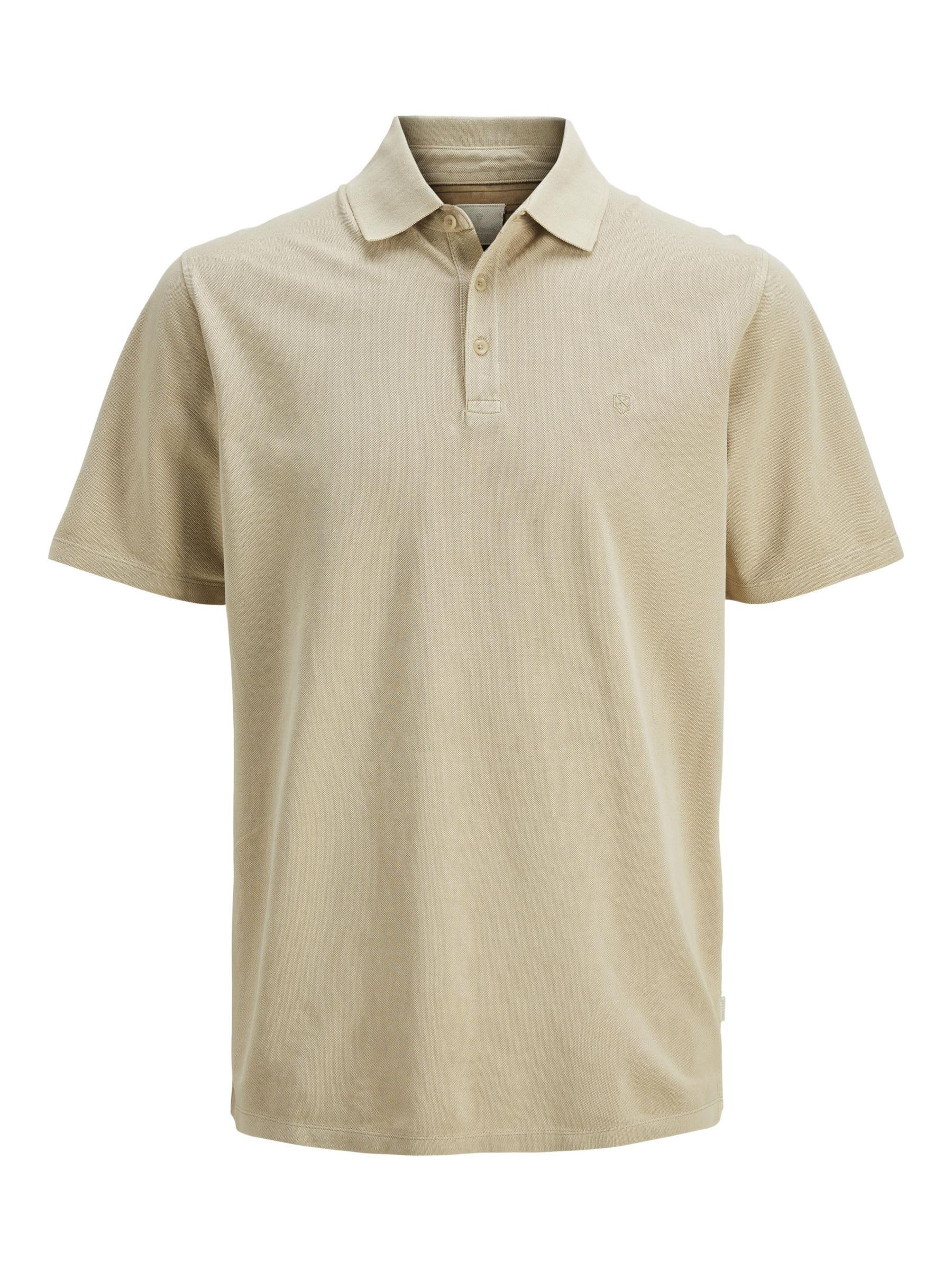 JACK & JONES Mens Paulos Tipped Pique Short Sleeve Polo