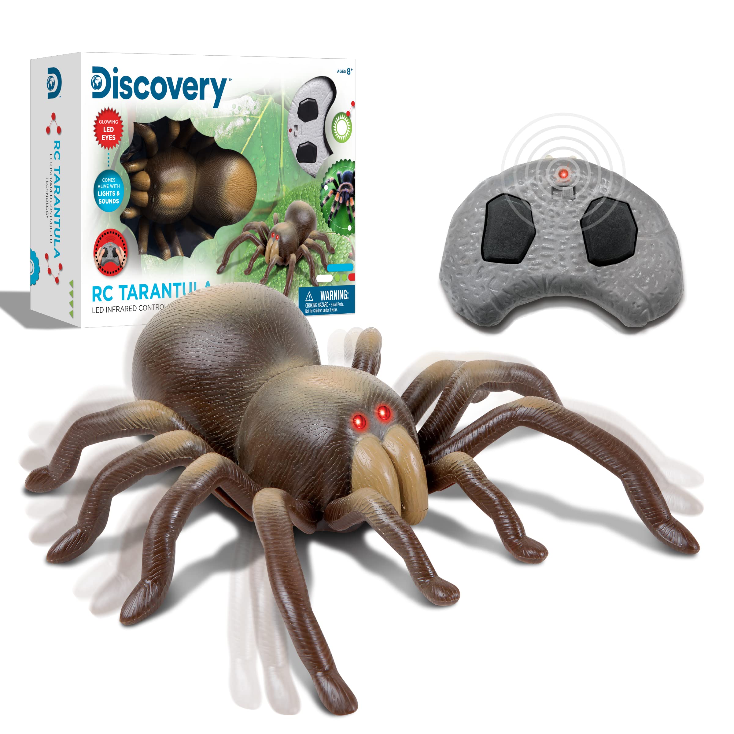 Discovery Toy Remote Control Tarantula, LED Eyes, Lights and Sounds