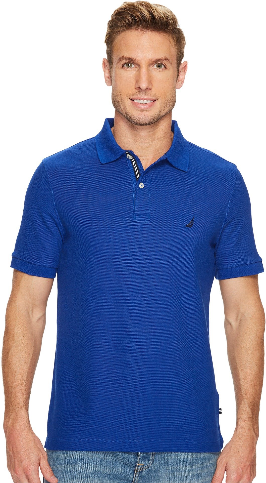 Nautica Classic Short Sleeve Solid Polo Shirt Men's Polo Shirt