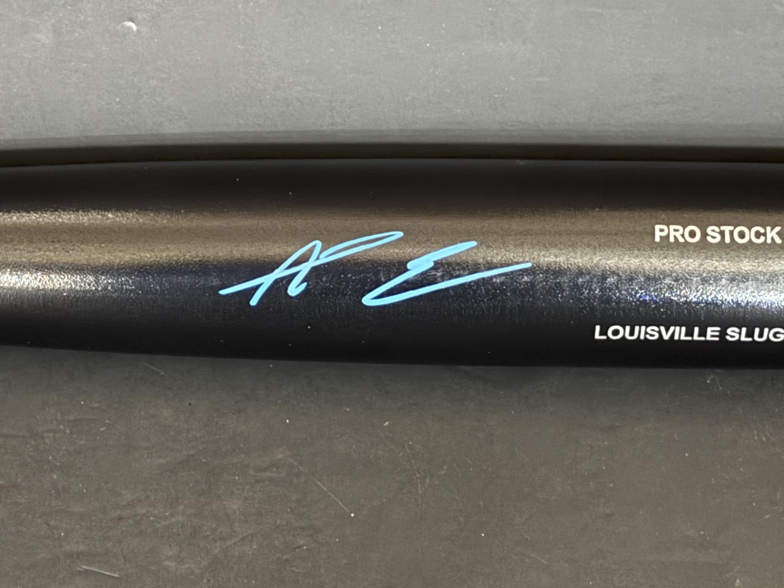 AJ Ewing New York Mets Autographed Signed Black Bat Beckett Hologram
