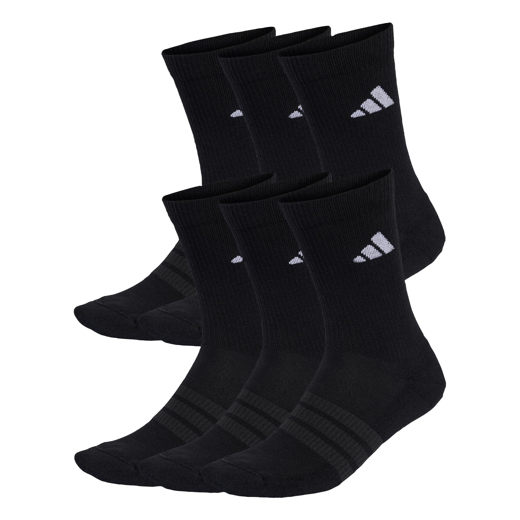 adidas Unisex Cushioned Crew Socks 6 Pair Pack Socks
