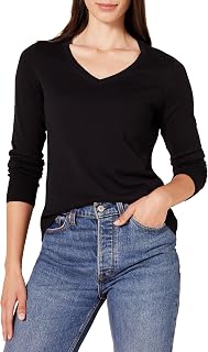 Amazon Essentials Damen Leichter Langarm-Pullover Mit V-Ausschnitt