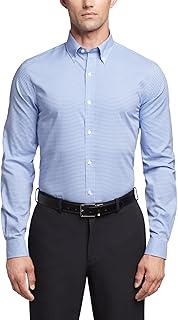 Tommy Hilfiger Men's Slim Fit Non Iron Checked Shirt - Amazon Exclusive