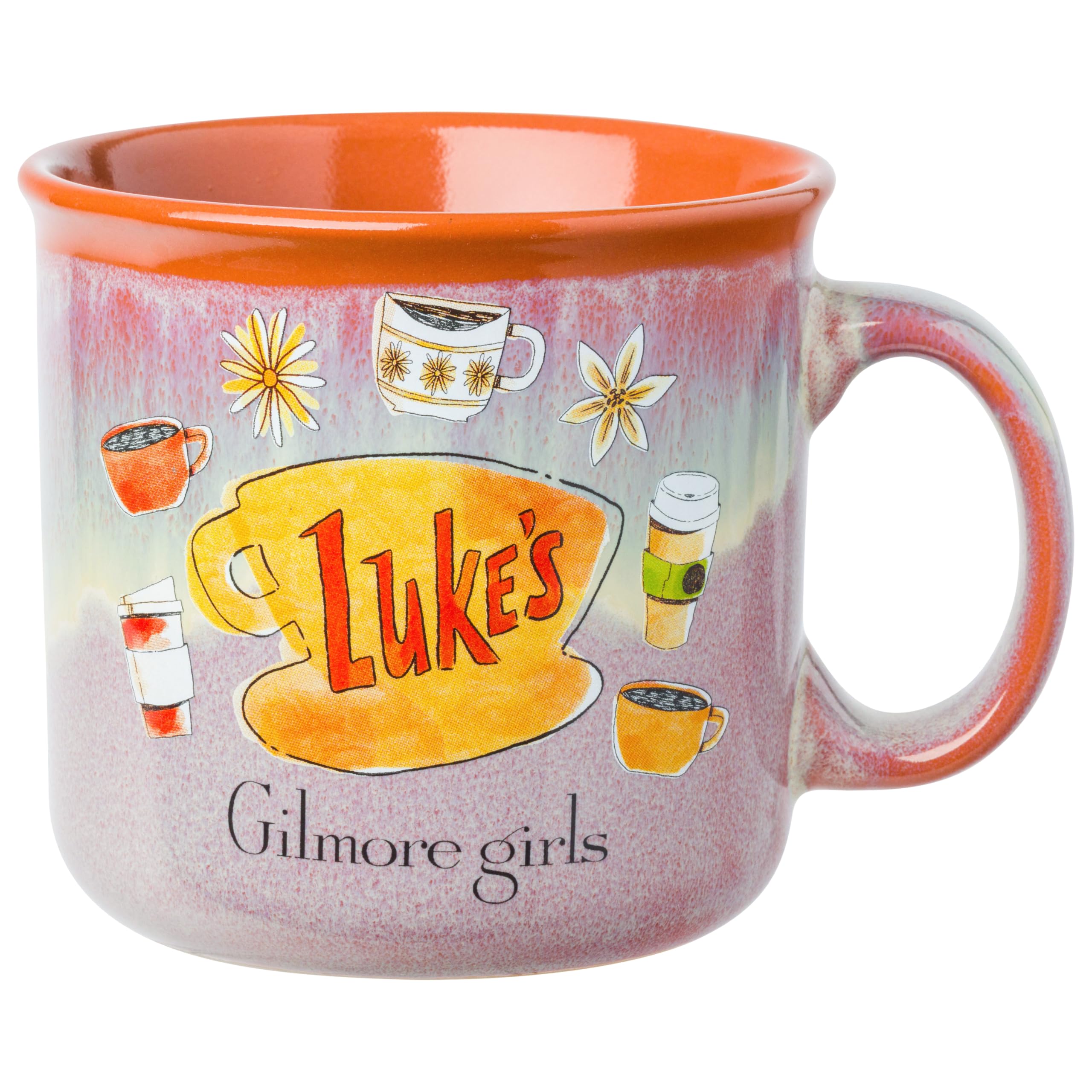 Silver Buffalo Gilmore Girls High Gloss, Ceramic Camper Mug, 20oz | Luke's Diner