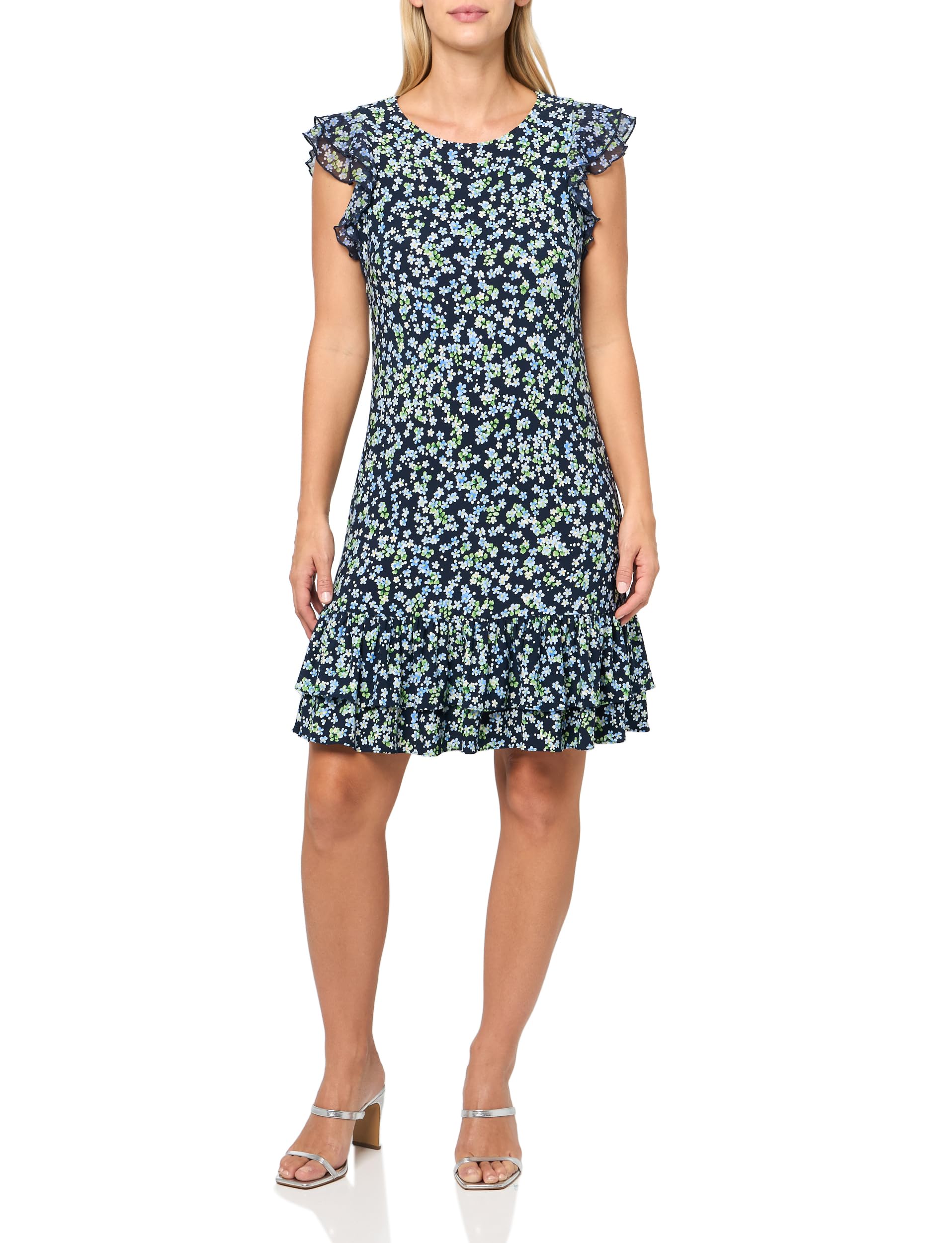 Tommy Hilfiger Scuba Flutter Sleeve Sheath Dress