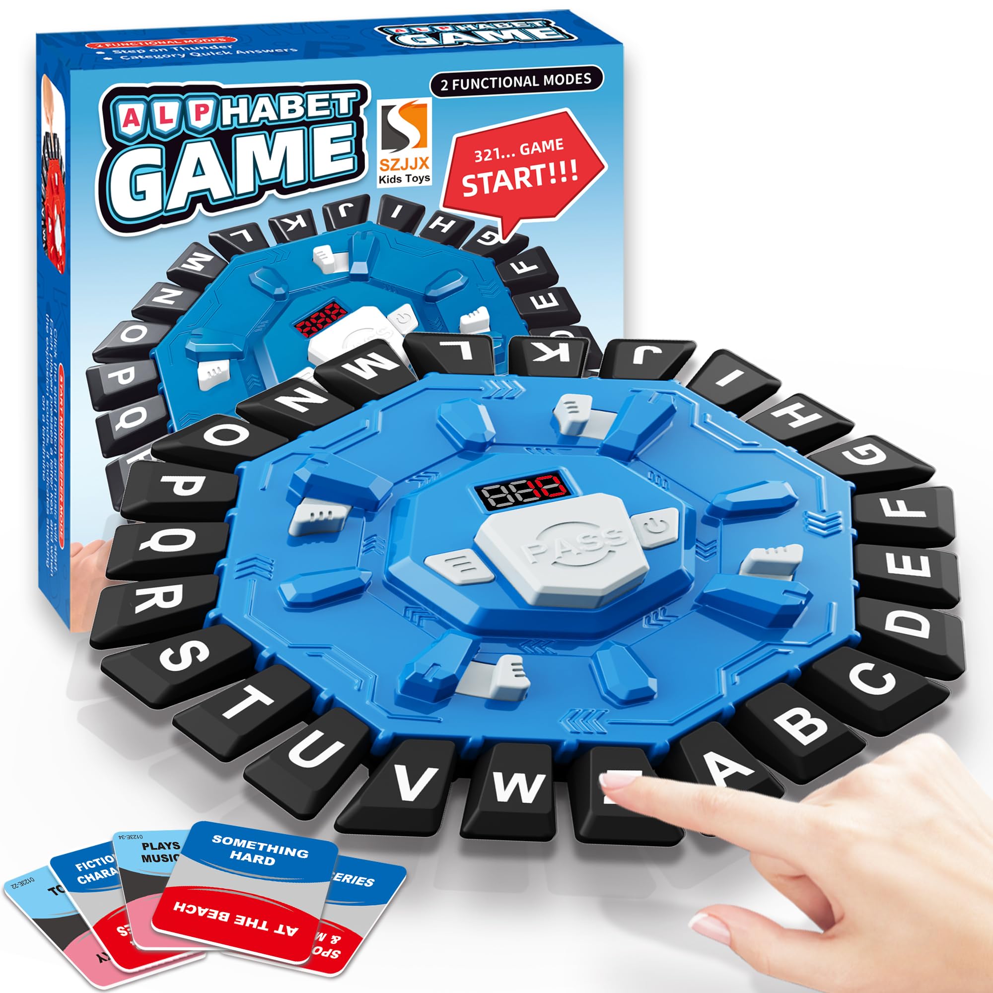 Word Game,Family Board Games with 2 Modes,220 Topics,Fast-Paced Letter Game | Pr