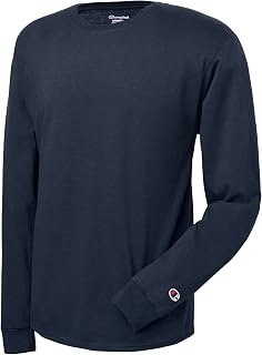 Champion Men's Cotton Long Sleeve Tee Shirt