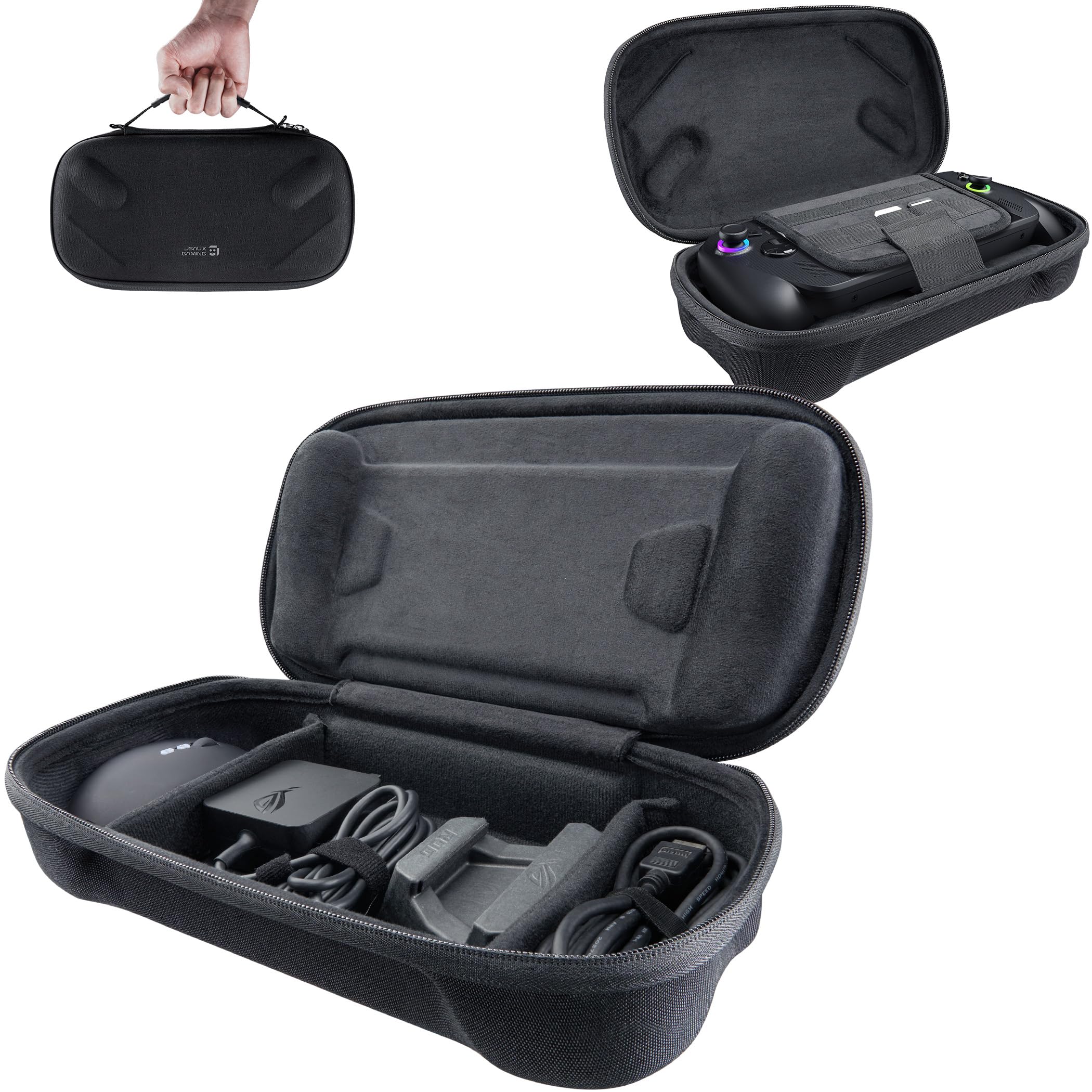 JSAUX Carrying Case for ROG Xbox Ally/Ally X/Ally X20, Dual-Layer Storage | Prot