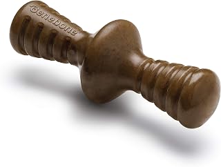 Benebone Zaggler Dog Chew Toy for Aggressive Chewers, Real Bacon, Medium