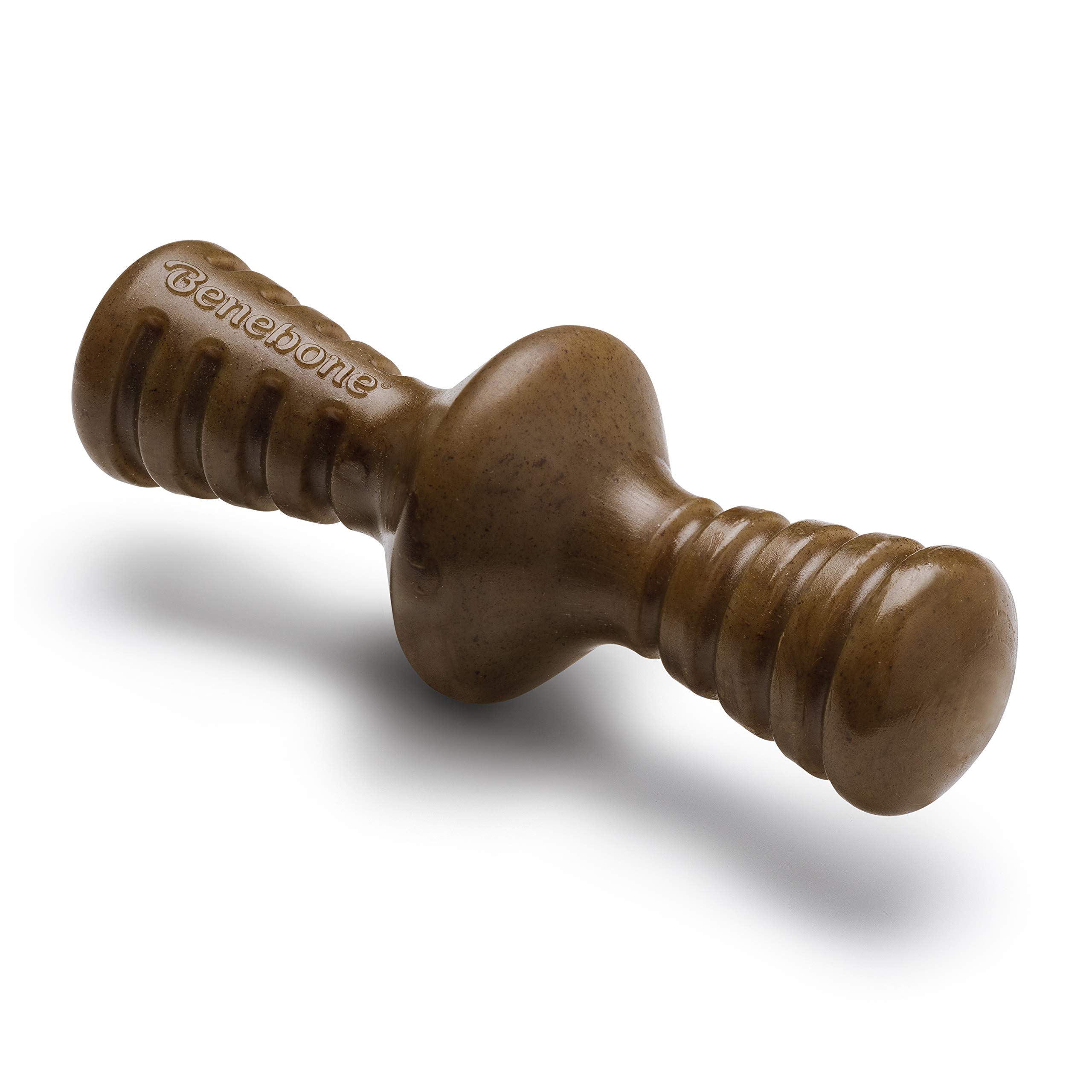 Benebone Zaggler Dog Chew Toy for Aggressive Chewers, Real Bacon, Medium