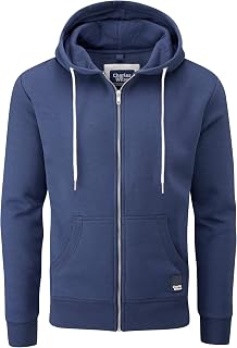 Charles Wilson Men's Lightweight Zip Hoodie Sweatshirt (Medium, Navy), marine, M