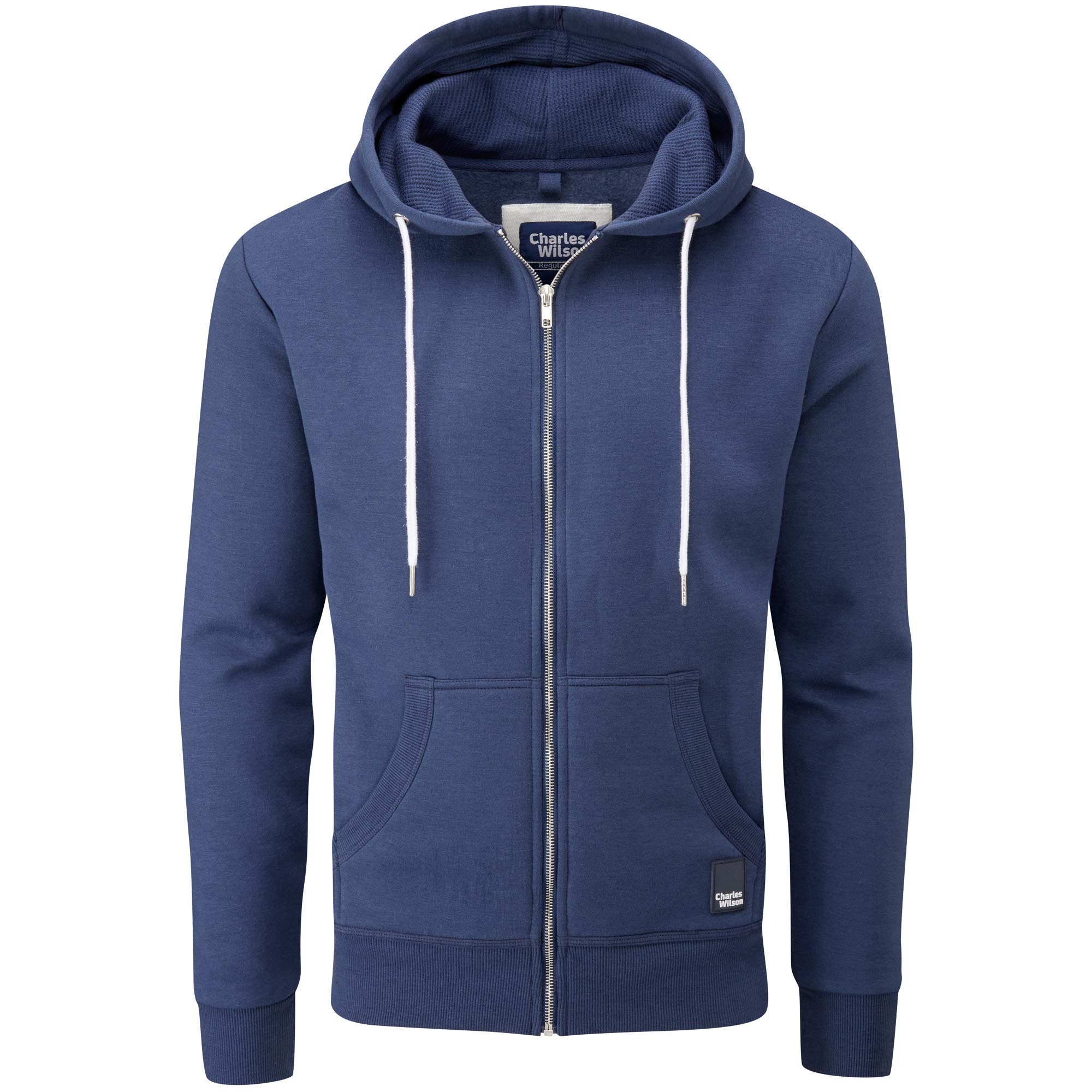 Charles Wilson Men's Lightweight Zip Hoodie Sweatshirt (Medium, Navy), marine, M