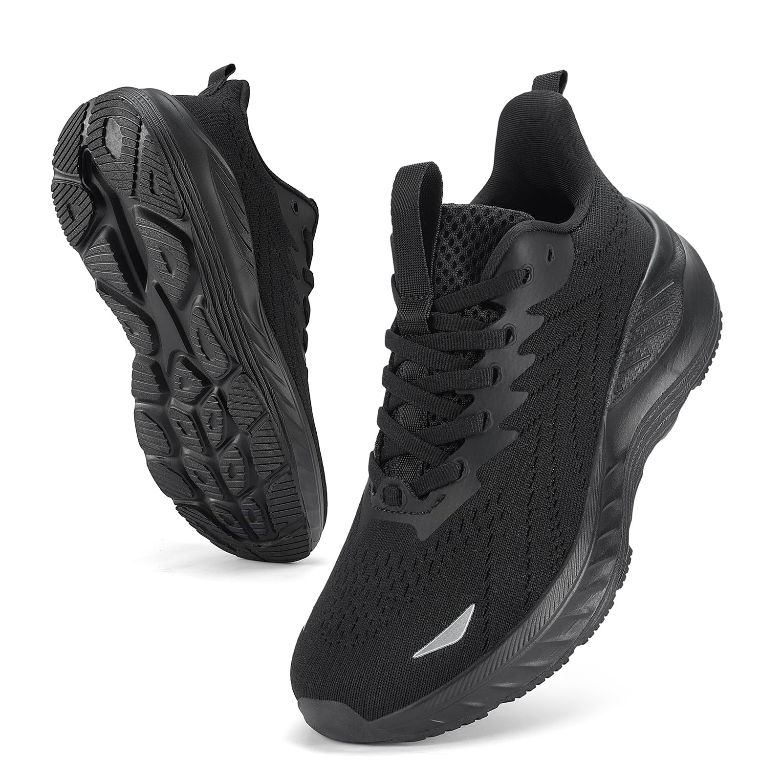 Women's Slip On Sneakers, Wide Arch Support Non Slip Walking Shoes