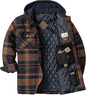 Legendary Whitetails Veste à capuche Maplewood dissimulé pour homme, Plaid Ancient Bison, Medium