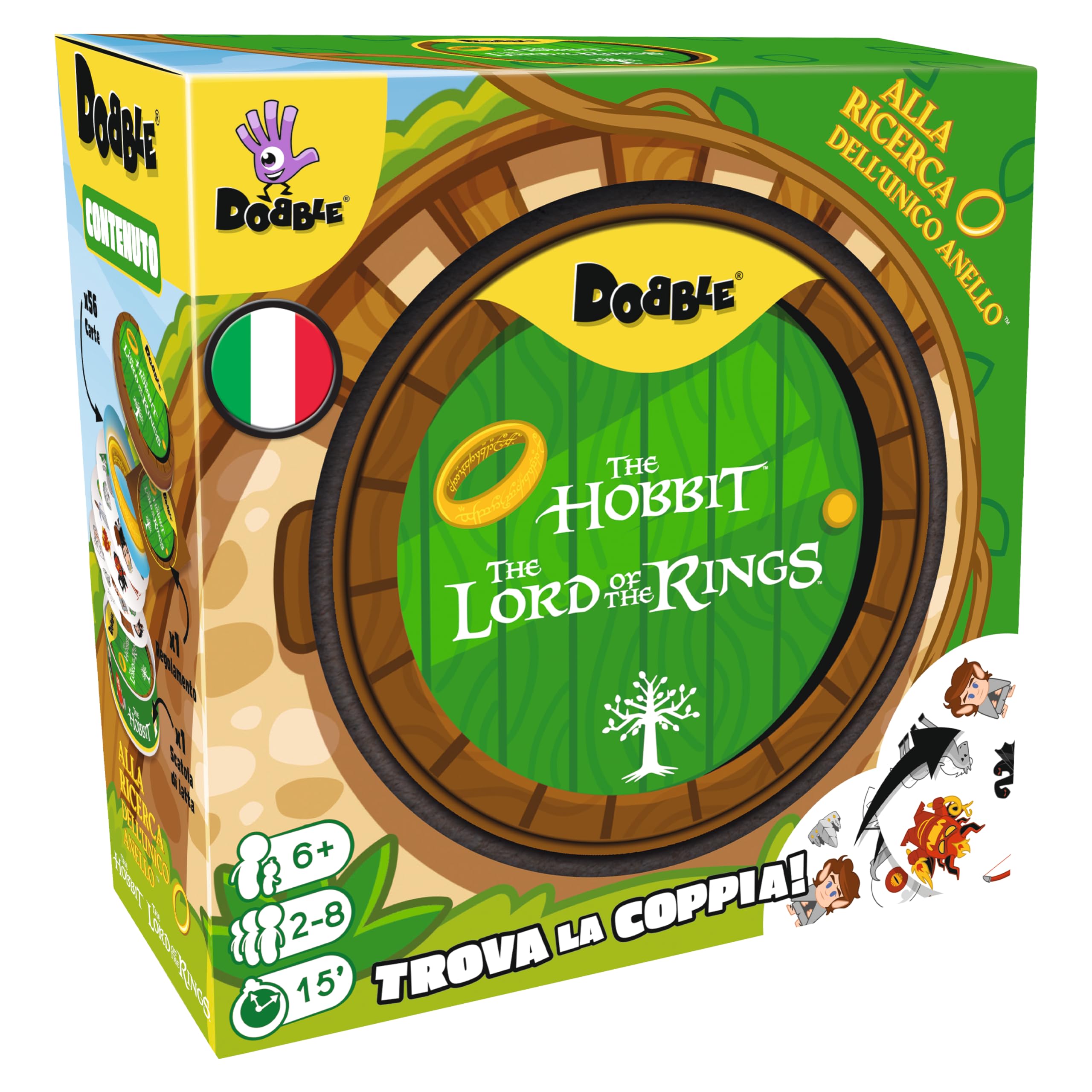Asmodee - DOBBLE THE LORD OF THE RINGS HOBBIT