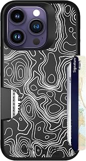 Scooch for iPhone 14 Pro Wallet Case Card Holder, Moneymate, Topography