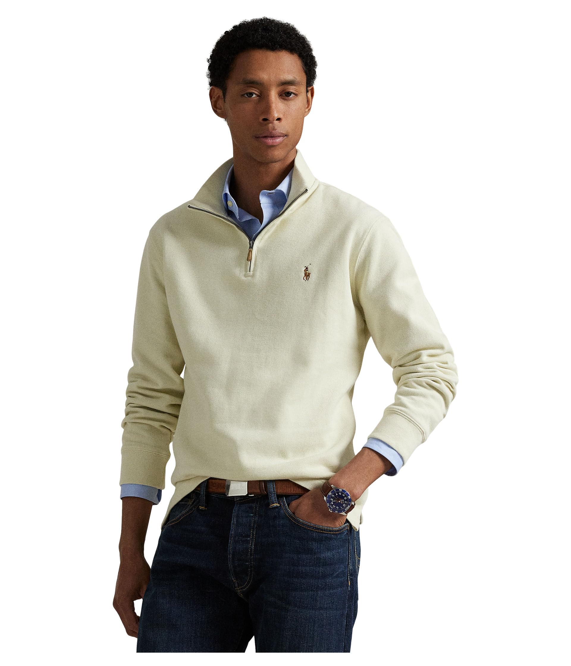 POLO RALPH LAUREN Estate- Rib Quarter Zip Pullover