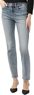 Silver Jeans Co. Womens Avery High Rise Straight Leg Jeans
