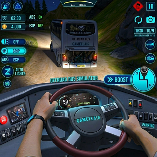 Open World Offroad Driving Simulator - Public Coach Driving Game