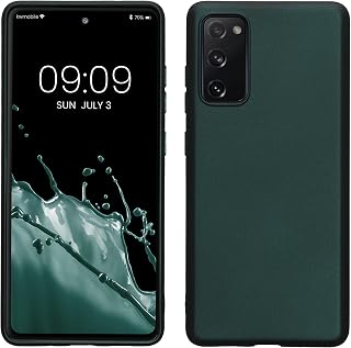 kwmobile Case for Samsung Galaxy S20 FE Case – Ultra-thin TPU and Silicone Case – Anti-Shock with Raised Edges – Suitable for Wireless Charging – Metallic Oil