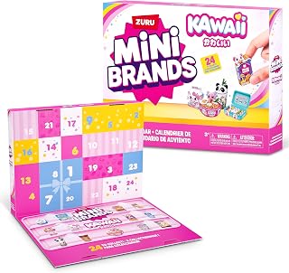 Mini Brands Kawaii Advent Calendar by ZURU, Collectible Seaonal Toys for Girls