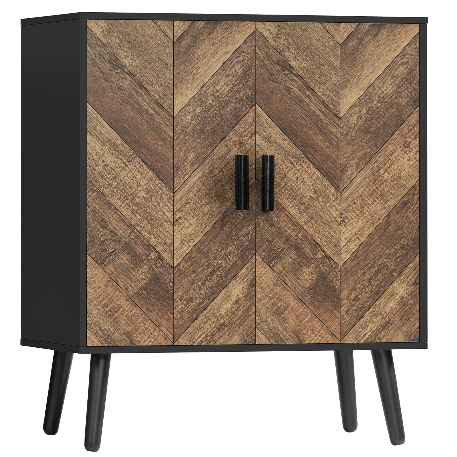 TEENFON Sideboard Buffet Cabinet with Storage, Kitchen Cabinet with 2 Adjustable