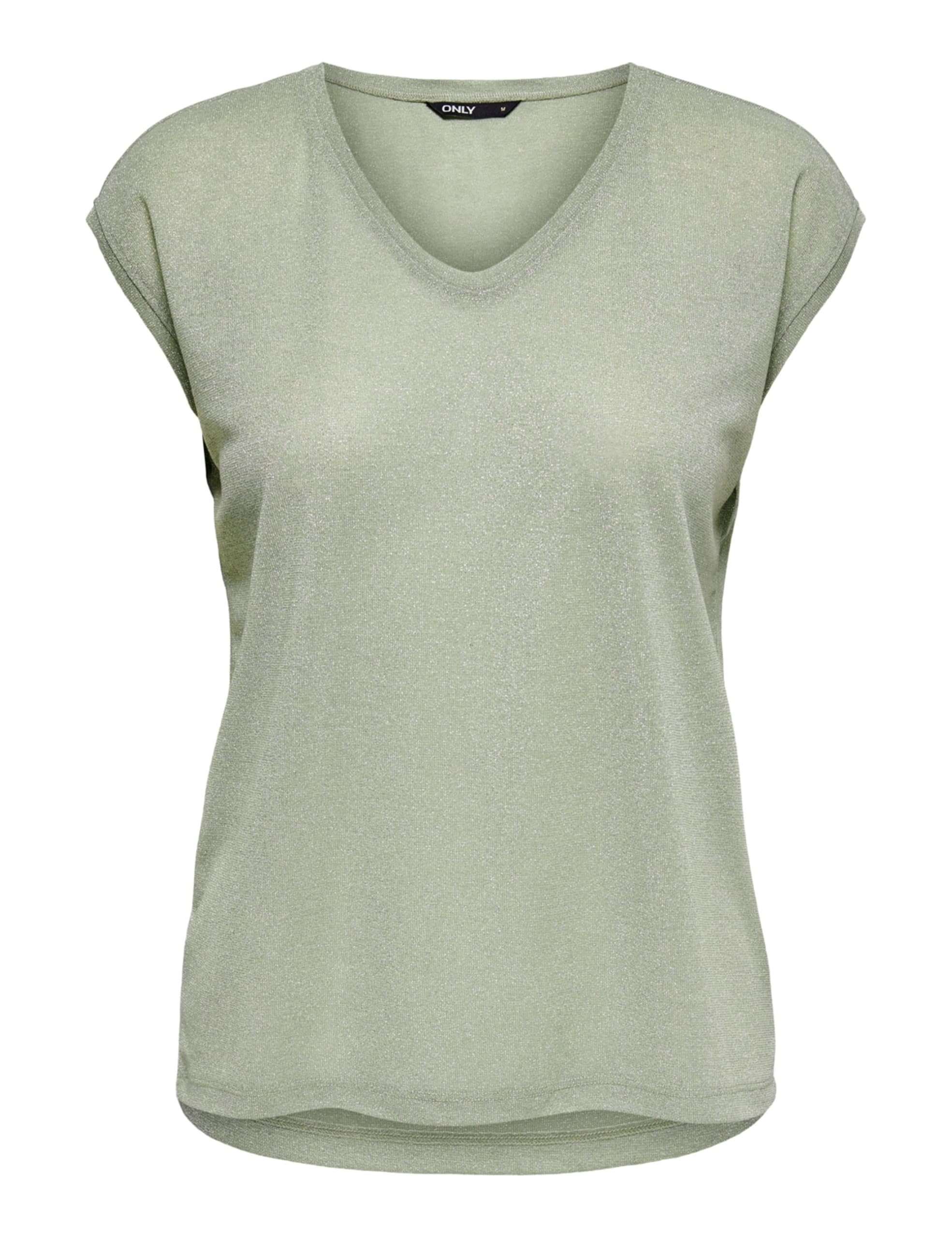 Only Onlsilvery S/S V Neck Lurex Top Jrs Noos Women's Top