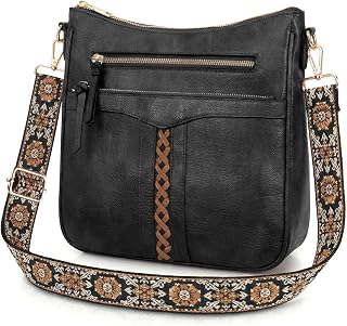 Cross Body Bags for Women,Soft PU Leather Women's Shoulder Bags,Medium Ladies Handbags,Trendy Crossbody Bag with Adjustable Wide Shoulder Strap und Multiple Pockets